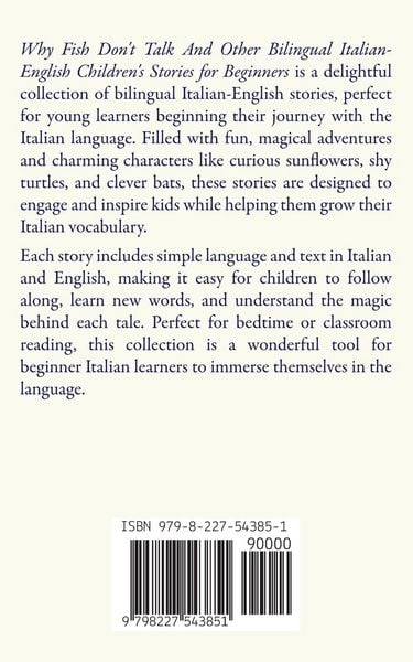 Produktbild: Why Fish Don't Talk And Other Bilingual Italian-English Children's Stories for Beginners