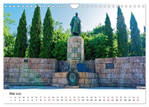 Produktbild: Von Nord nach S&uuml;d - Fahrt &uuml;ber Viseu, Coimbra und Nazar&eacute; (Wandkalender 2026 DIN A4 quer), CALVENDO Monatskalender