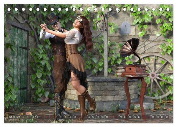 Produktbild: Steampunk P&auml;rchen (Tischkalender 2026 DIN A5 quer), CALVENDO Monatskalender