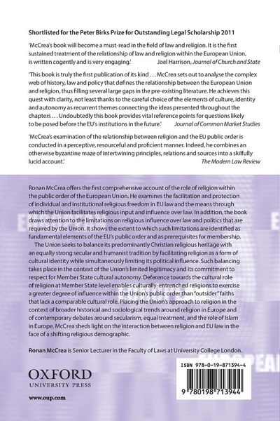 Produktbild: Religion and the Public Order of the European Union