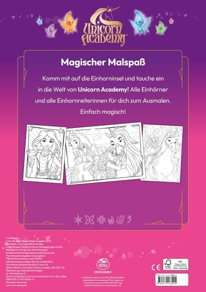 Produktbild: Unicorn Academy &ndash; Mein Malbuch