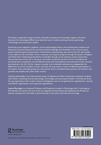 Produktbild: Exploring Vulnerability in the Criminal Justice System in England and Wales