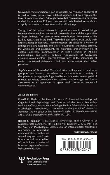 Produktbild: Applications of Nonverbal Communication