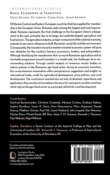 Produktbild: Romanian Agriculture and Transition Toward the EU
