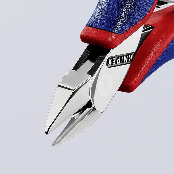 Produktbild: Knipex 77 32 115 Elektronik- u. Feinmechanik Seitenschneider mit Facette 115mm