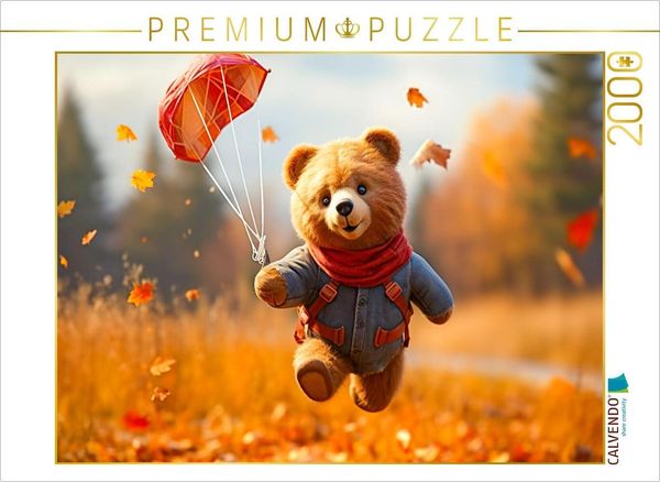 CALVENDO Puzzle Ein Motiv aus dem Kalender Teddybär und seine Abenteuer | 2000 Teile Lege-Größe 90x67cm Foto-Puzzle für glückliche Stunden