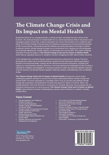 Produktbild: The Climate Change Crisis and Its Impact on Mental Health