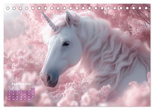 Produktbild: Fliegende M&auml;hnen und Sternenstaub - Ein zauberhafter Jahresbegleiter (Tischkalender 2026 DIN A5 quer), CALVENDO Monatskalender