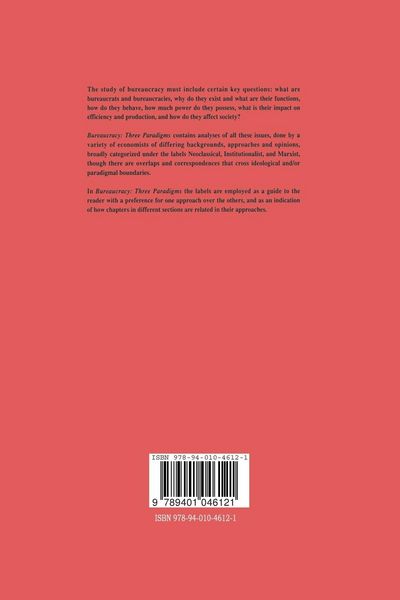 Produktbild: Bureaucracy: Three Paradigms