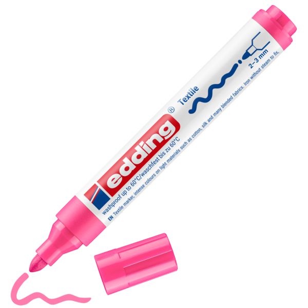 Produktbild: edding 4500 Textilmarker neonpink