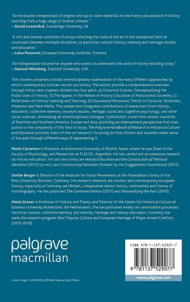 Produktbild: Palgrave Handbook of Research in Historical Culture and Education