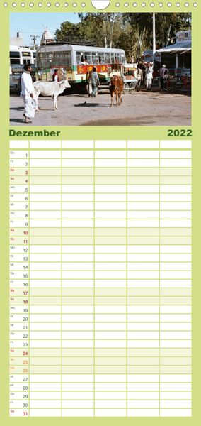 Produktbild: Familienplaner Alltagsleben in Indien (Wandkalender 2022 , 21 cm x 45 cm, hoch)