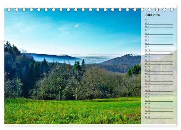 Produktbild: Hohenlohe - Natur und Altstadt (Tischkalender 2026 DIN A5 quer), CALVENDO Monatskalender