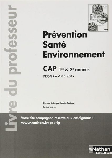 Produktbild: Prevention Sante Environnement: Cap: 1re et 2e Annees: Livre du