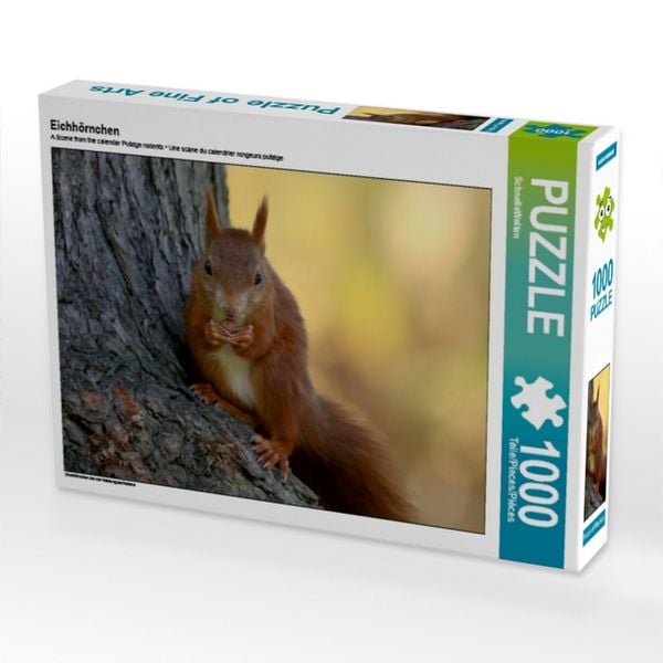 Produktbild: CALVENDO Puzzle Eichh&ouml;rnchen 1000 Teile Puzzle quer | 1000 Teile Lege-Gr&ouml;&szlig;e 64 &times; 48 cm Foto-Puzzle f&uuml;r gl&uuml;ckliche Stunden