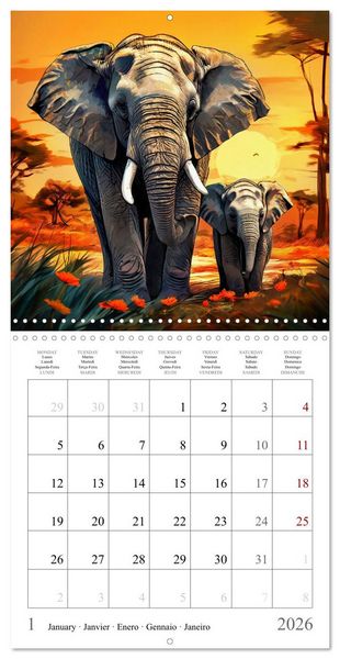 Produktbild: Baby Animals - In Their Natural Habitat (Wall Calendar 2026 12 &times; 12 Inch) CALVENDO 12 Month Wall Calendar