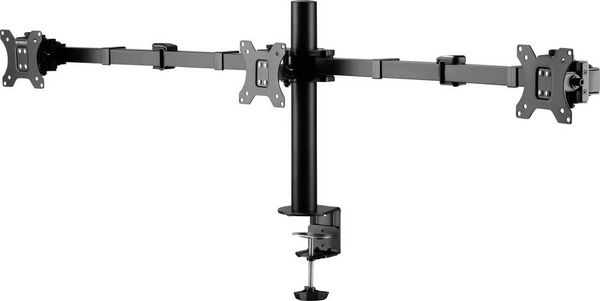 Produktbild: SpeaKa Professional Monitorhalterung SP-MM-230 3 Display(s) 43,2 cm (17") - 68,6 cm (27") Schwarz H&ouml;henverstellbar, Neigbar, Schwenkbar, Drehbar