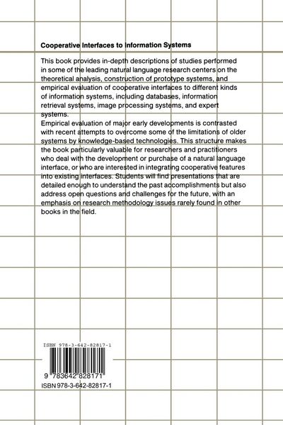 Produktbild: Cooperative Interfaces to Information Systems