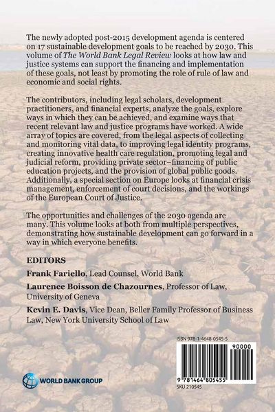 Produktbild: World Bank Legal Review, Volume 7 Financing and Implementing the Post-2015 Development Agenda