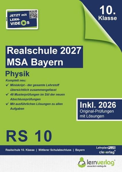 Produktbild: Original-Pr&uuml;fungen Realschule Bayern 2027 Physik