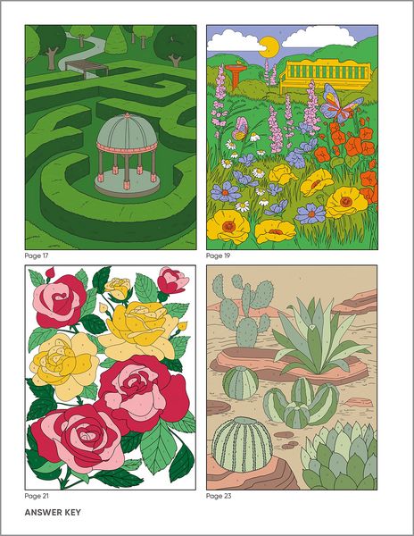 Produktbild: Garden Relaxation Color by Numbers for Adults