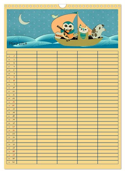 Produktbild: Unser buntes Familienleben (Wandkalender 2026 DIN A3 hoch), CALVENDO Monatskalender