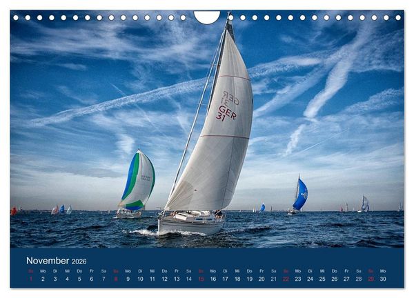 Produktbild: Segelregatta (Wandkalender 2026 DIN A4 quer), CALVENDO Monatskalender