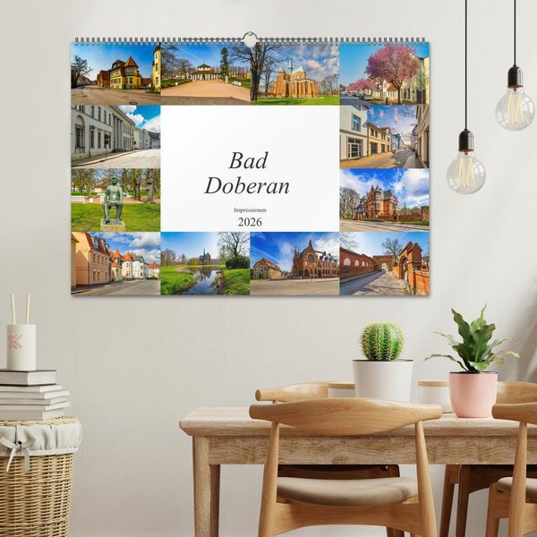 Produktbild: Bad Doberan Impressionen (Wandkalender 2026 DIN A2 quer), CALVENDO Monatskalender