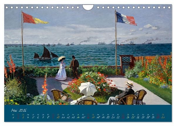 Produktbild: Typisch Monet (Wandkalender 2026 DIN A4 quer), CALVENDO Monatskalender