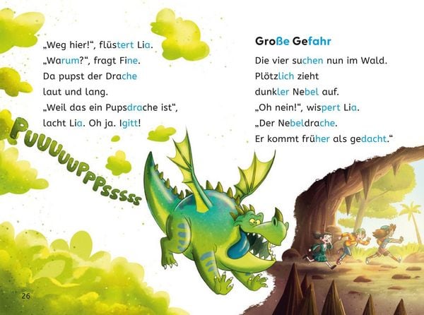 Produktbild: Leseprofis &ndash; Silbe-f&uuml;r-Silbe: Das Geheimnis der Dracheninsel, 1. Klasse