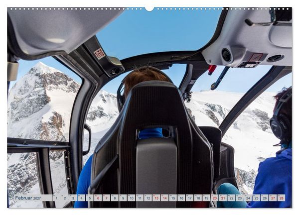 Produktbild: Eine Helireise ums Matterhorn (Wandkalender 2027 DIN A2 quer), CALVENDO Monatskalender