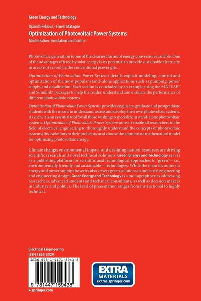 Produktbild: Optimization of Photovoltaic Power Systems