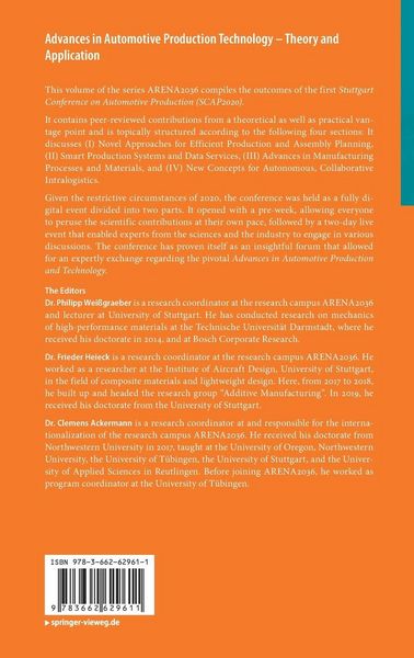 Produktbild: Advances in Automotive Production Technology &ndash; Theory and Application