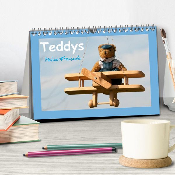 Produktbild: Teddys Meine Freunde (Tischkalender 2026 DIN A5 quer), CALVENDO Monatskalender