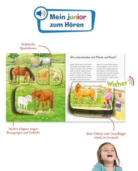 Produktbild: Wieso? Weshalb? Warum? Mein junior zum H&ouml;ren, Band 5: Pferde