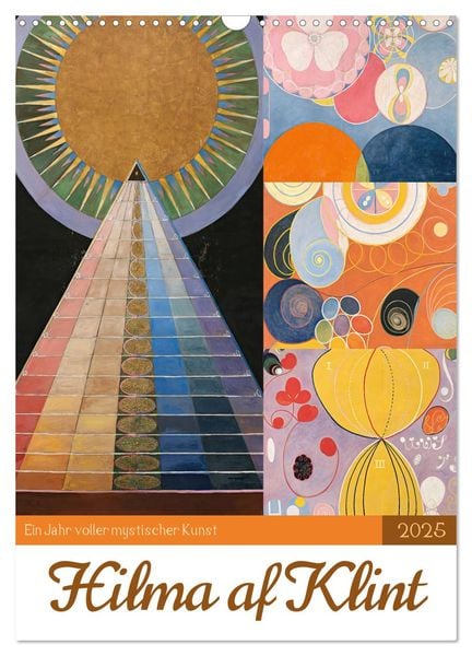 Hilma af Klint - Ein Jahr voller mystischer Kunst (Wandkalender 2025 DIN A3 hoch), CALVENDO Monatskalender