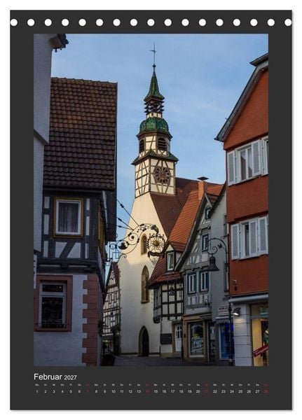 Produktbild: Waiblingen - Spaziergang durch die Altstadt (Tischkalender 2027 DIN A5 hoch), CALVENDO Monatskalender