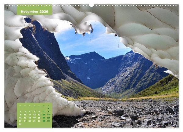 Produktbild: Erlebe mit mir das Naturwunder Neuseeland die S&uuml;dinsel (hochwertiger Premium Wandkalender 2026 DIN A2 quer), Kunstdruck in Hochglanz