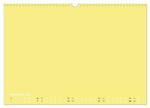 Produktbild: Bastelkalender - Gelb (Wandkalender 2026 DIN A3 quer), CALVENDO Monatskalender