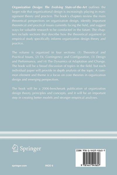 Produktbild: Organization Design