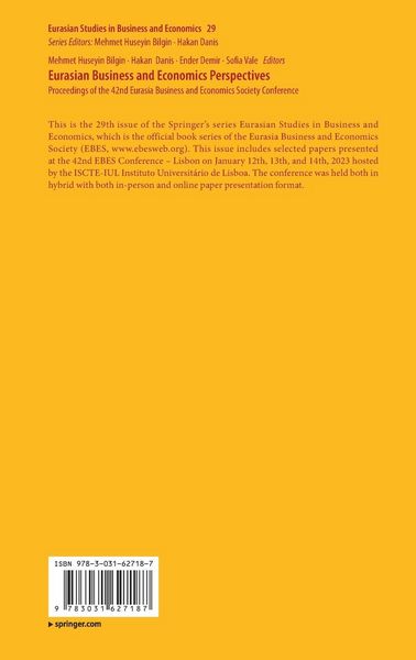 Produktbild: Eurasian Business and Economics Perspectives