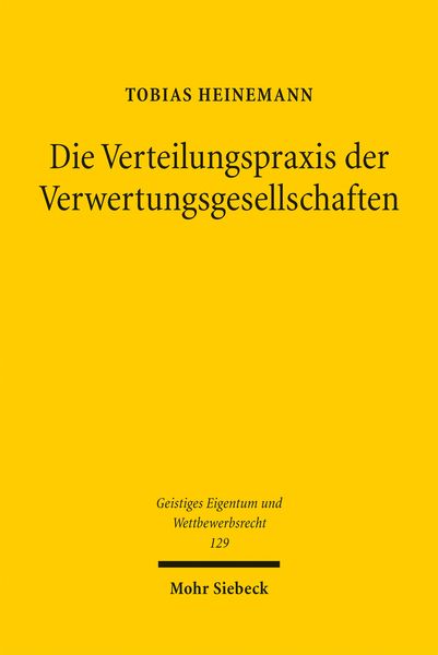 Produktbild: Die Verteilungspraxis der Verwertungsgesellschaften