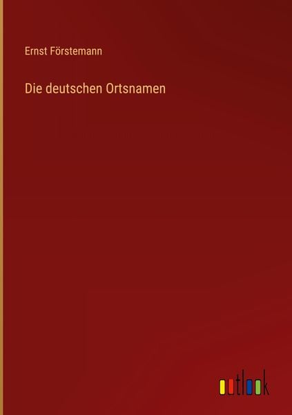 Produktbild: Die deutschen Ortsnamen
