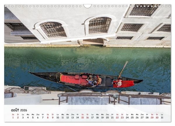 Produktbild: Venise - Un hommage imag&eacute; &agrave; la magie v&eacute;nitienne (Calendrier mural 2026 DIN A3 vertical), CALVENDO calendrier mensuel