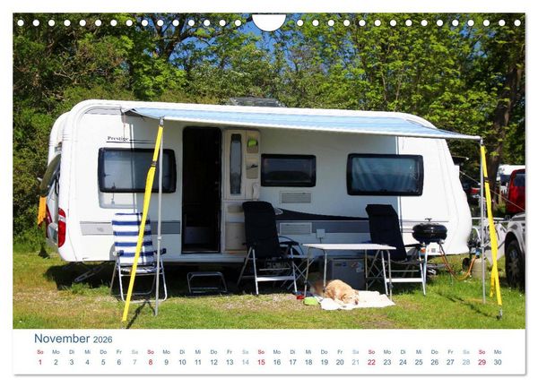 Produktbild: Freiheit auf Reisen 2026. Impressionen vom Camping und Zelten (Wandkalender 2026 DIN A4 quer), CALVENDO Monatskalender