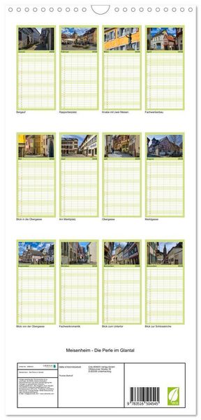 Produktbild: Familienplaner 2026 - Meisenheim - Die Perle im Glantal mit 5 Spalten (Wandkalender, 21 x 45 cm) CALVENDO