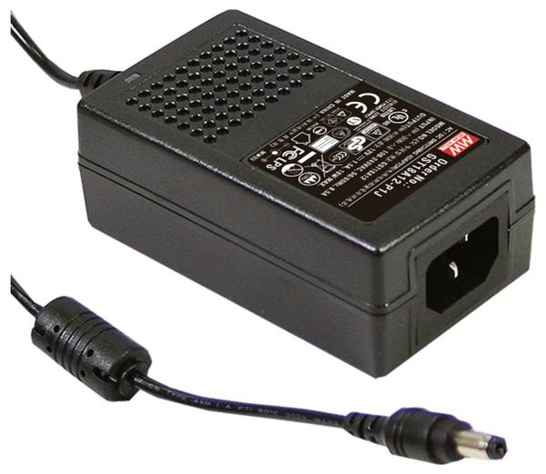 Produktbild: MEAN WELL GST25A24-P1J Tischnetzteil, Festspannung 24V 1.04A 25W