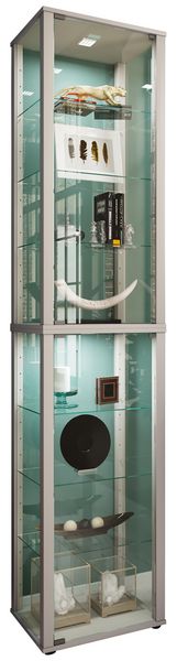 Produktbild: Holz Glas Stand Vitrine Sammelvitrine Kavisa XL