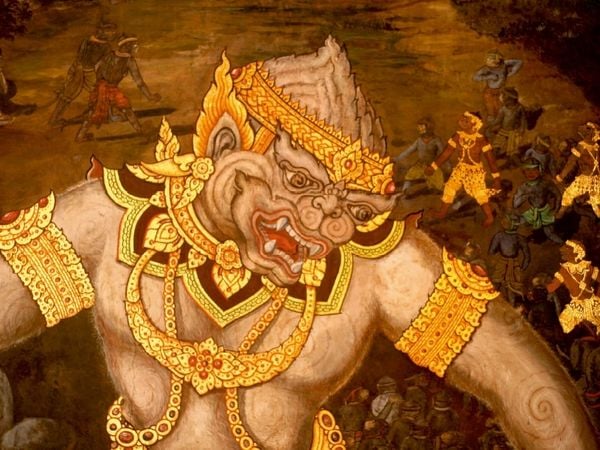 Produktbild: CALVENDO Puzzle Hanuman - als Riese | 1000 Teile Lege-Gr&ouml;&szlig;e 64x48cm Foto-Puzzle f&uuml;r gl&uuml;ckliche Stunden
