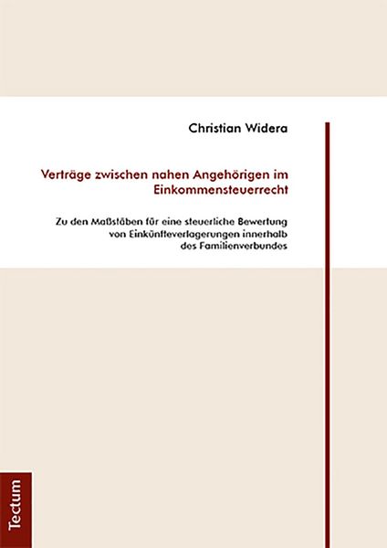 Produktbild: Vertr&auml;ge zwischen nahen Angeh&ouml;rigen im Einkommensteuerrecht